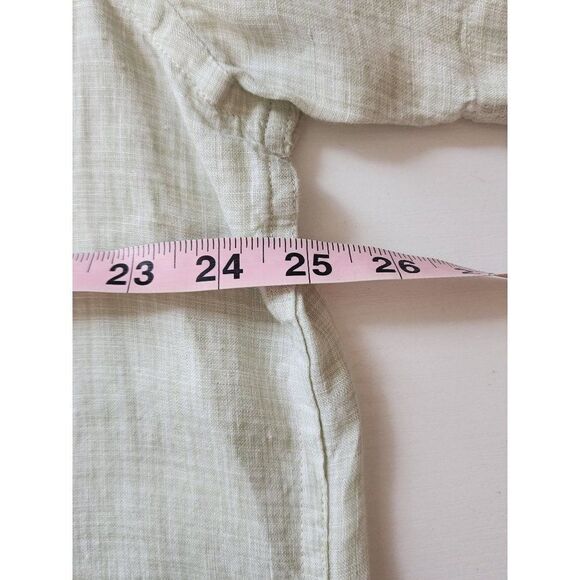 Perry Ellis Mint Green XXL Linen Button Down Shirt - Picture 4 of 6